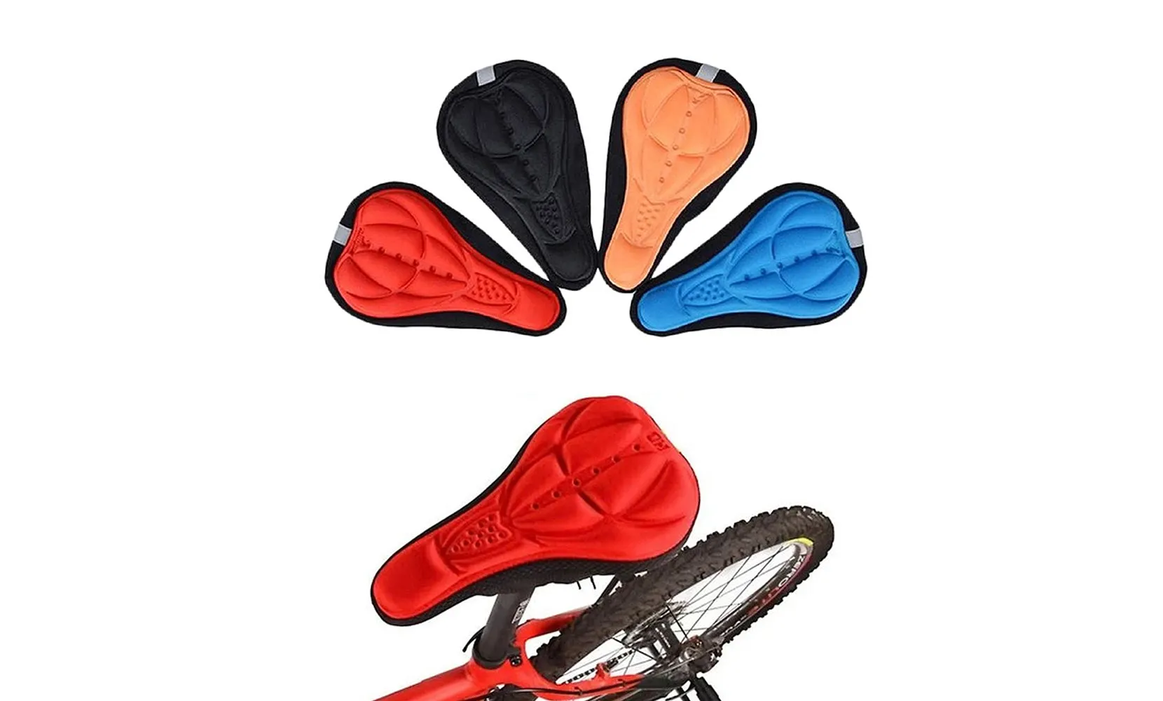 Comfort Cushion Gel Bike Seat  Road Mountain Bike Saddle Bicycle Cycling Pad