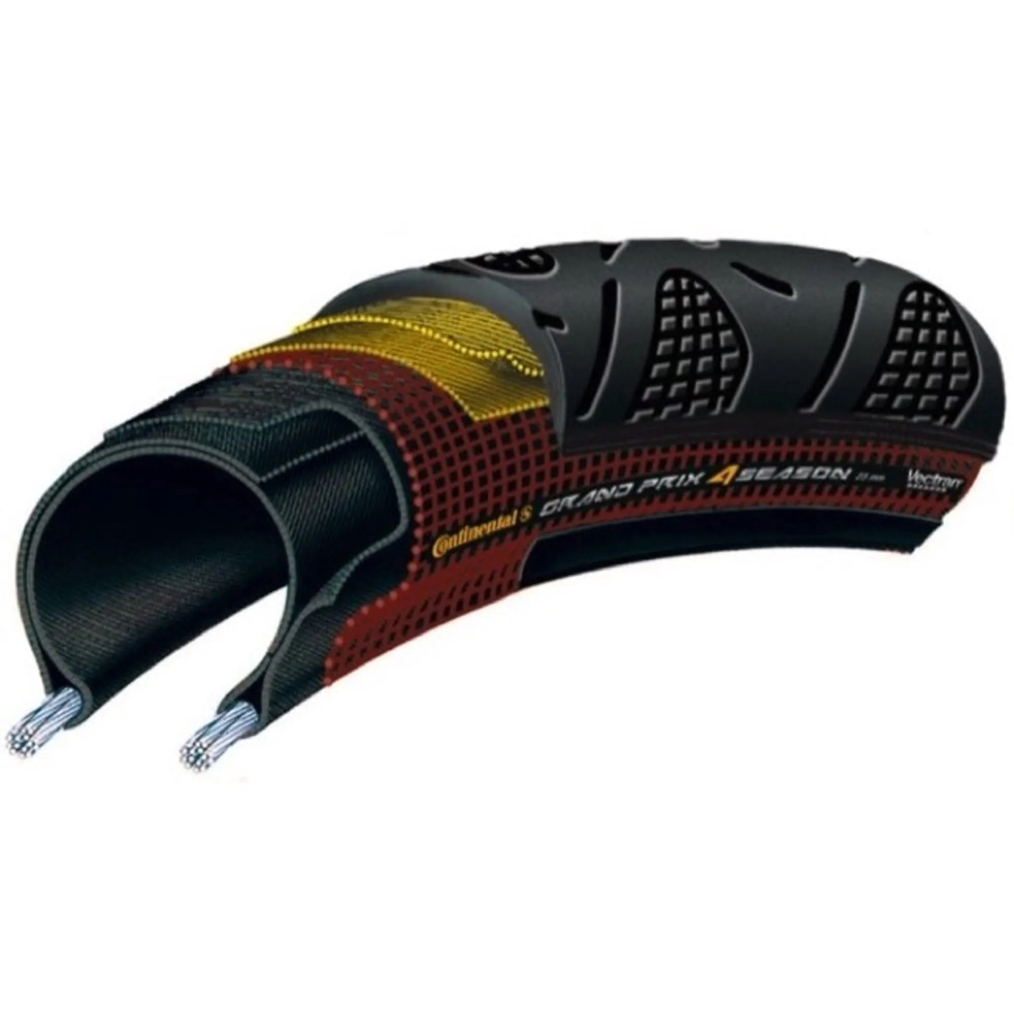 Continental GP 4 Season Folding Tyre 700 x 25 Black