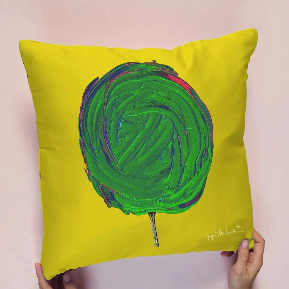 Cosmic Strawberry and Lime Pillow Indoor/Outdoor-Double Sided Print by Jumper Maybach®