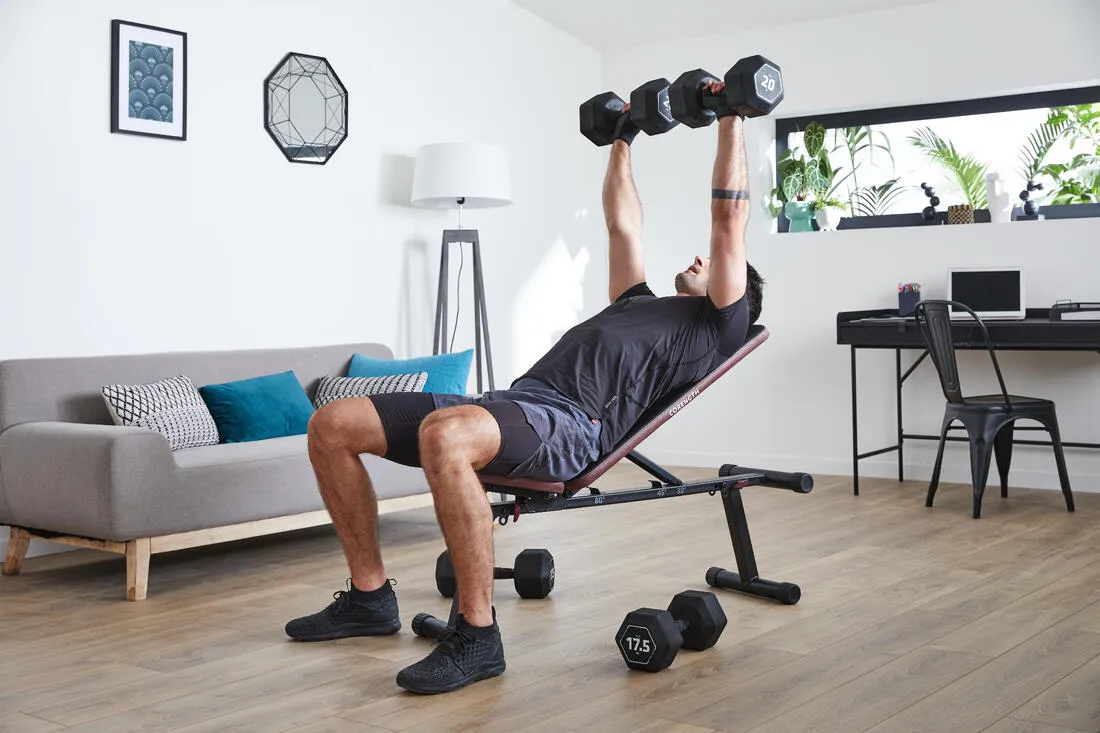 Cross Training and Weight Training Hex Dumbbell 20 kg - Black
