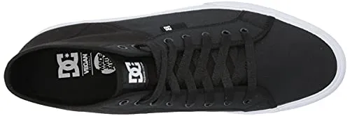 DC Men's Manual HI TXSE Skate Shoe, Black/White, 11