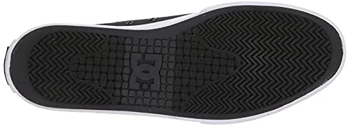 DC Men's Manual HI TXSE Skate Shoe, Black/White, 11