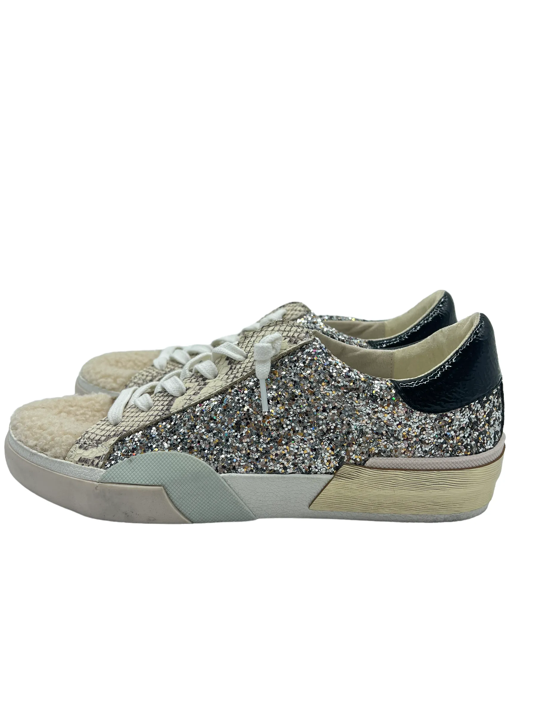 Dolce Vita Zina Glitter Shearling Size 7.5 Sneakers