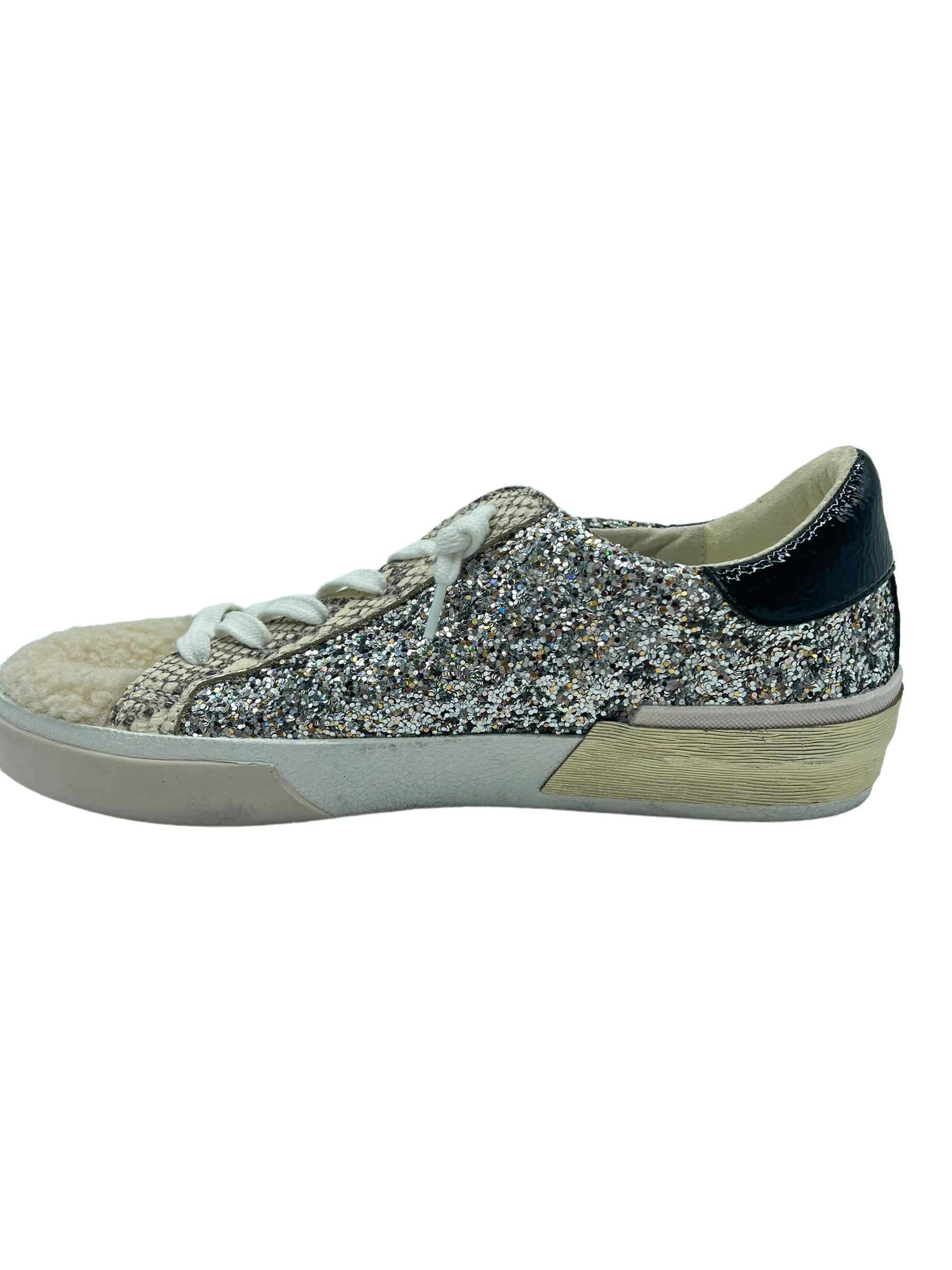 Dolce Vita Zina Glitter Shearling Size 7.5 Sneakers