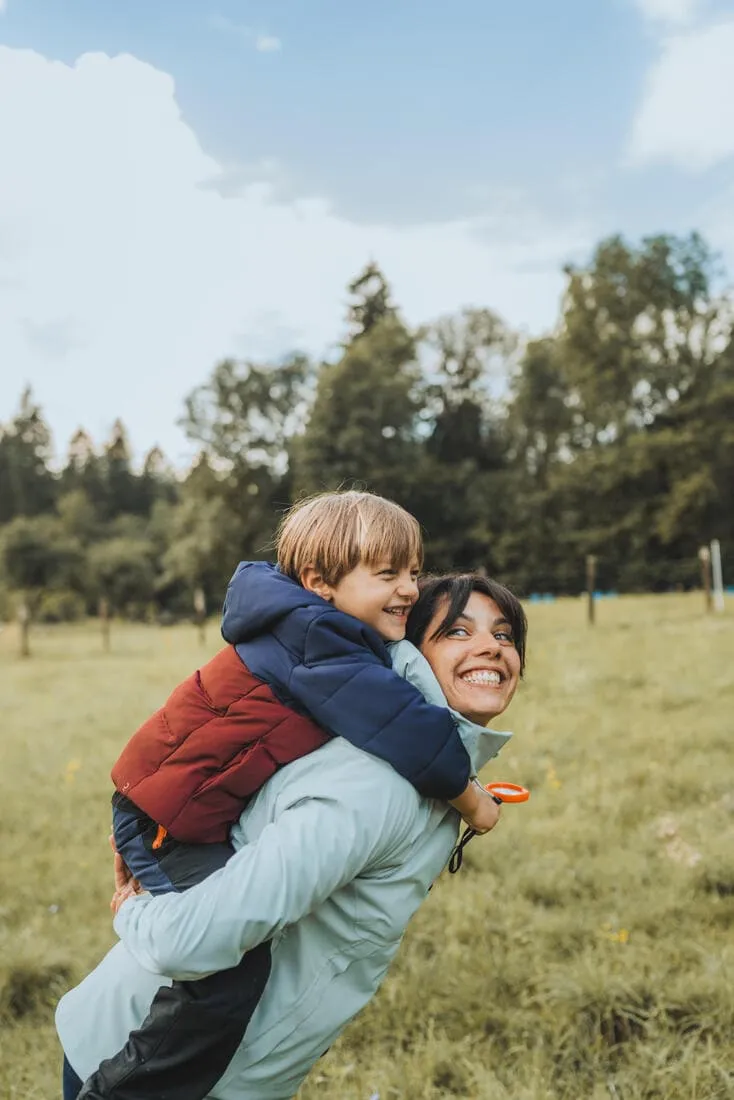 Doudoune de randonnée bleue et - enfant 2-6 ans