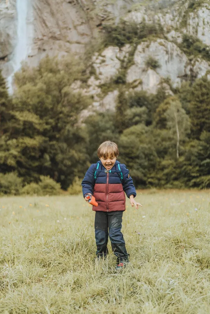 Doudoune de randonnée bleue et - enfant 2-6 ans