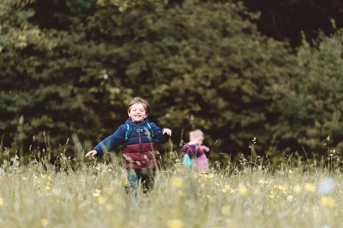 Doudoune de randonnée bleue et - enfant 2-6 ans