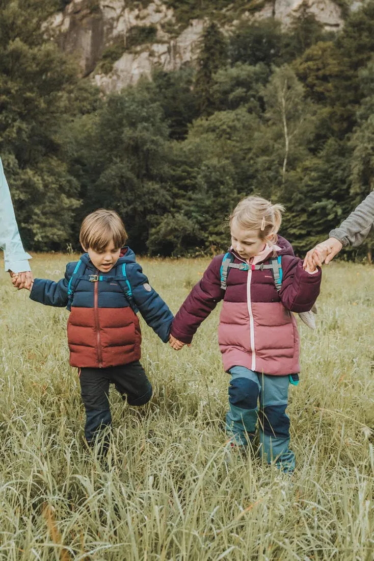 Doudoune de randonnée bleue et - enfant 2-6 ans