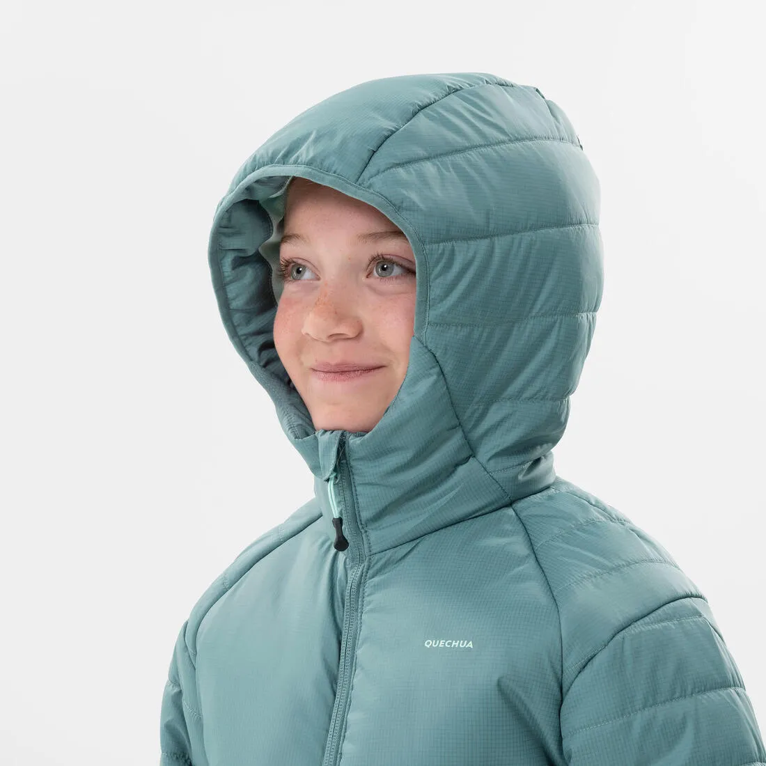 DOUDOUNE DE RANDONNÉE - HYBRIDE BLEU MARINE - ENFANT 7-15 ANS