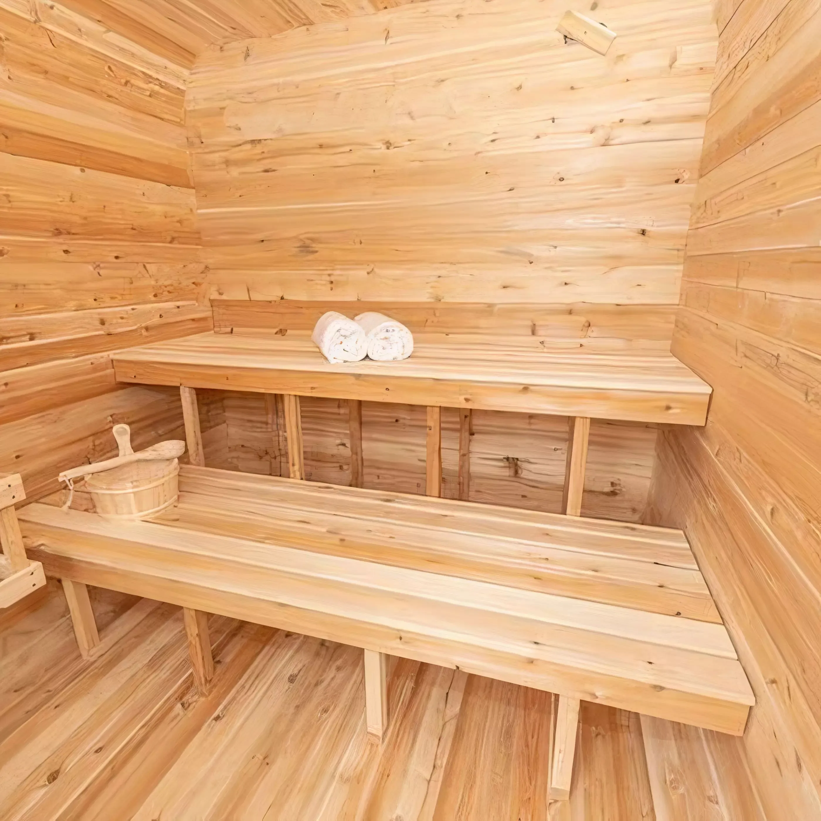 Dundalk CT Canadian Timber Luna 4 Person Sauna | Electric Heater