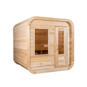 Dundalk CT Canadian Timber Luna 4 Person Sauna | Electric Heater