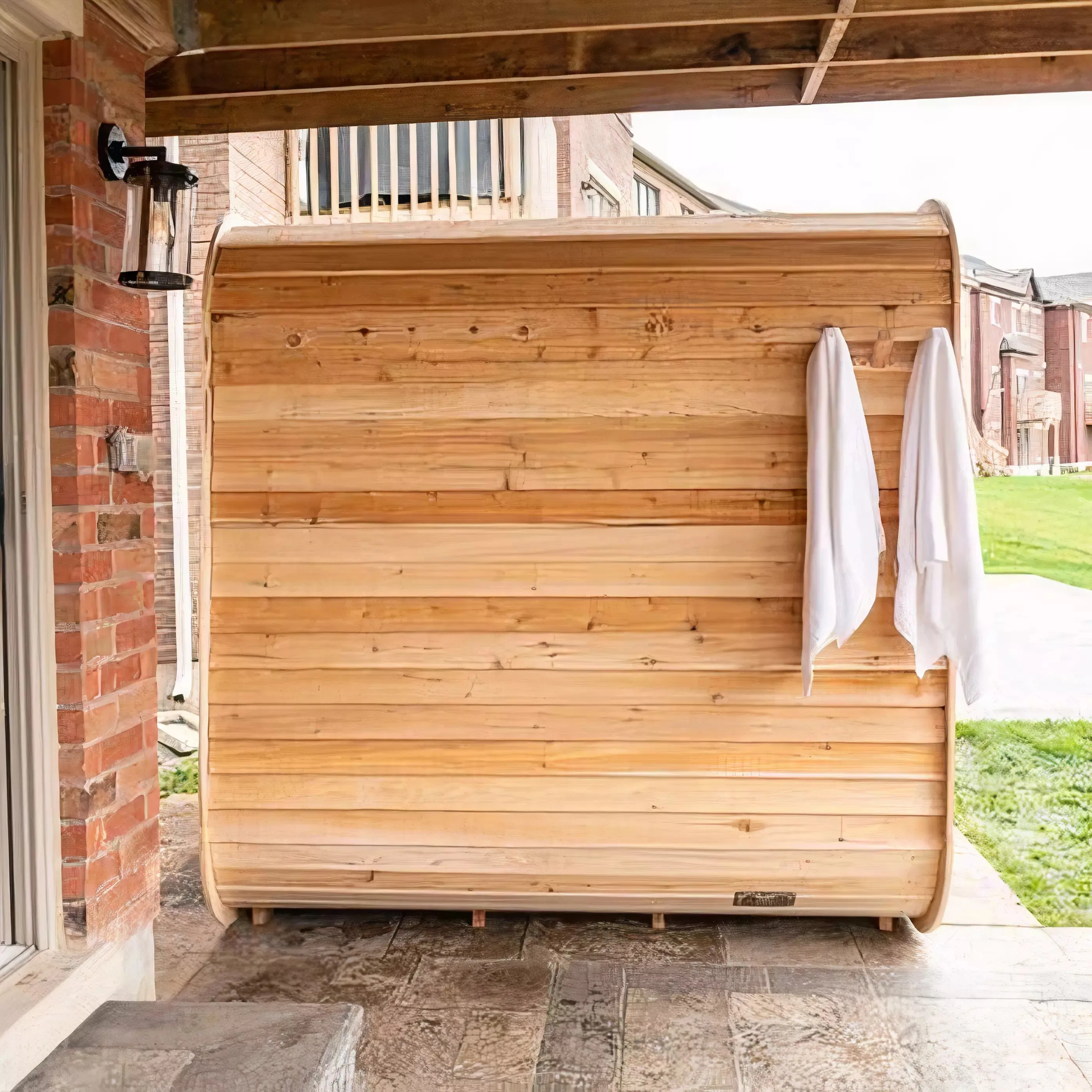Dundalk CT Canadian Timber Luna 4 Person Sauna | Electric Heater