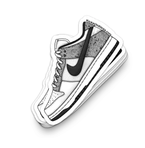 Dunk Low "Jordan Pack 4 White" Sneaker Sticker