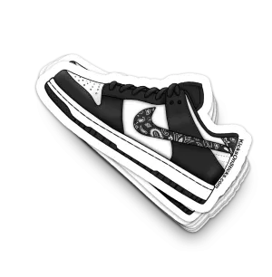 Dunk Low "Paisley Black White" Sneaker Sticker