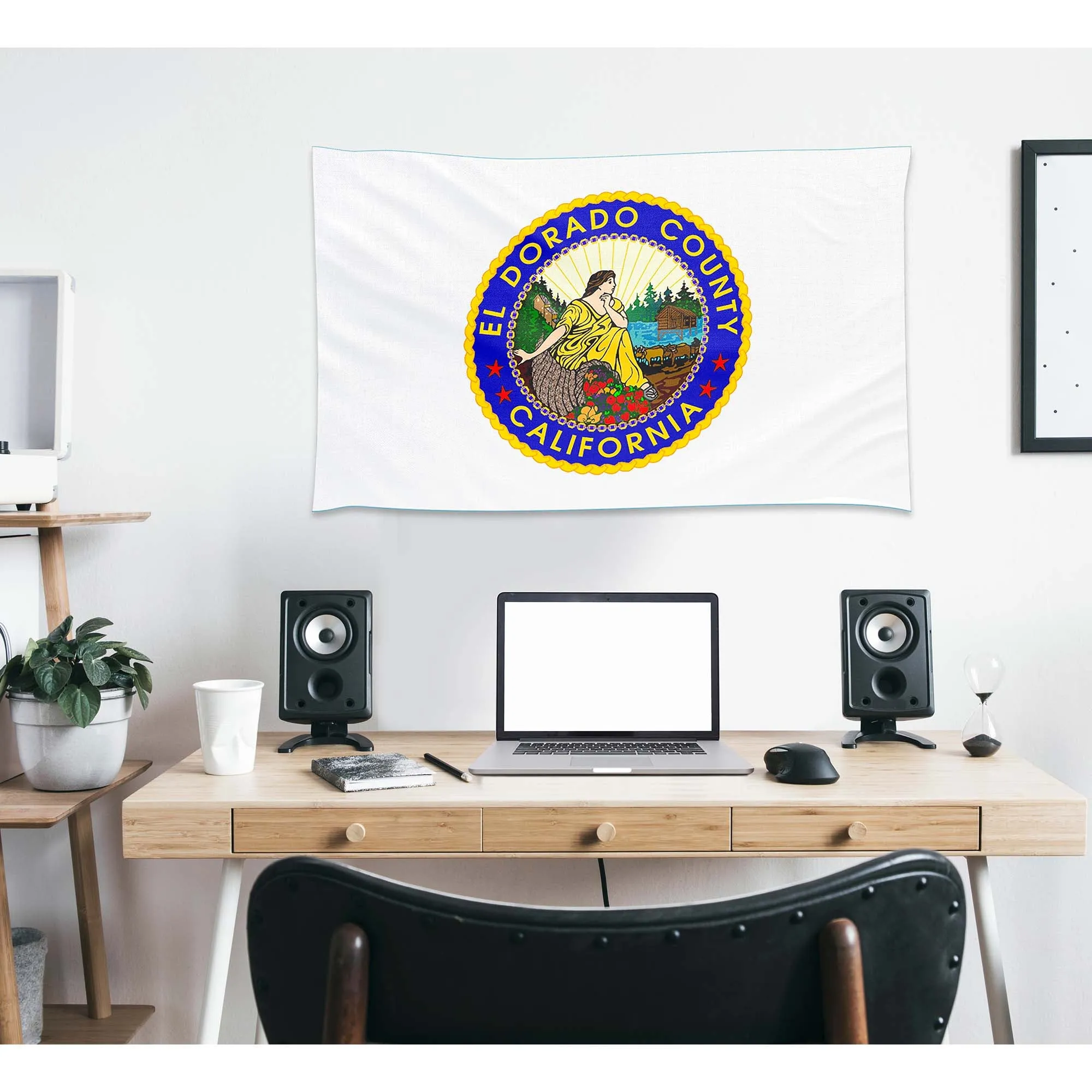 El Dorado County California State USA United States of America Flag Banner