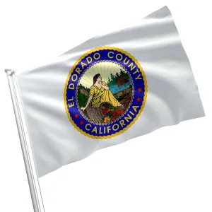 El Dorado County California State USA United States of America Flag Banner