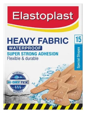 Elastoplast Extra Tough Fabric Waterproof Assorted Strips 15s