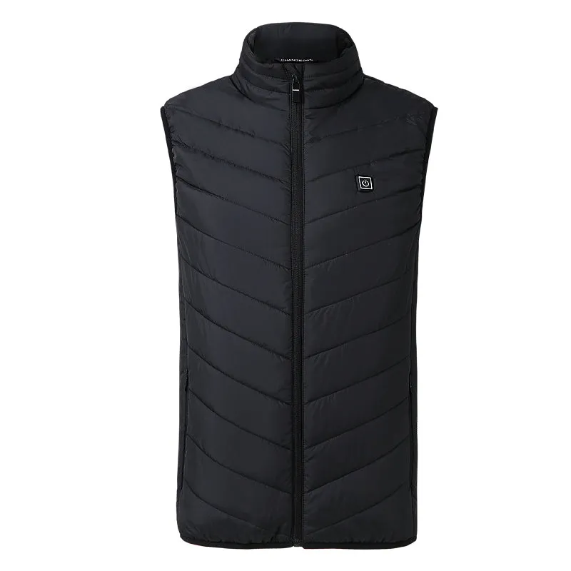 Electric Heated Vest Men Women Heating Waistcoat Thermal Warm Clothing Usb Heated Outdoor Vest Winter Heated Jacket