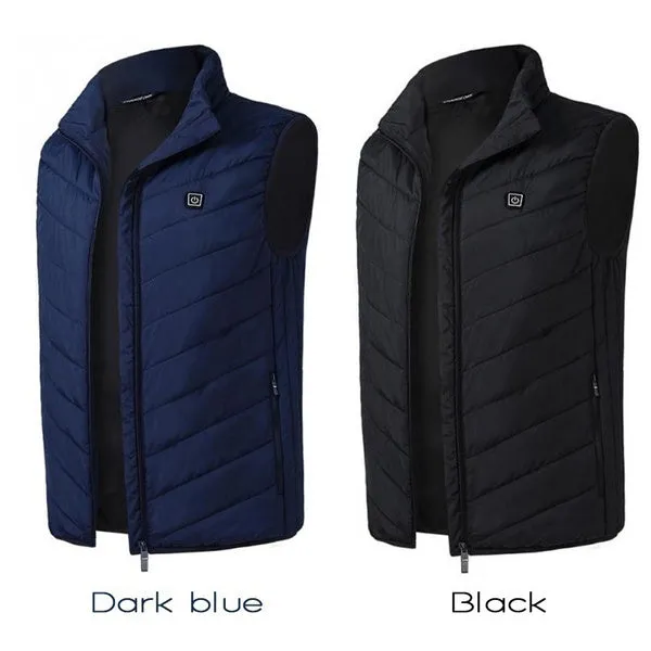 Electric Heated Vest Men Women Heating Waistcoat Thermal Warm Clothing Usb Heated Outdoor Vest Winter Heated Jacket