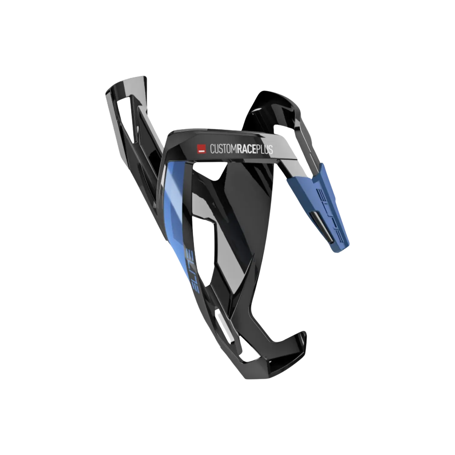 Elite Bottle Cage Custom Race Plus - Black/Glossy Blue