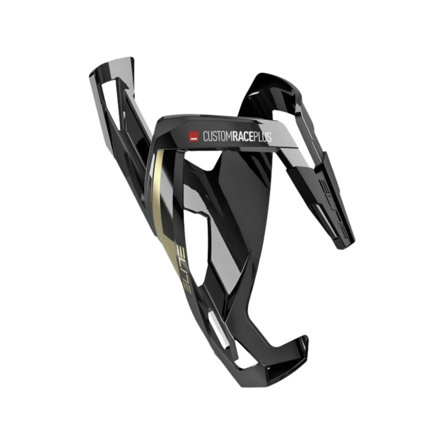 Elite Bottle Cage Custom Race Plus - Black/Glossy Gold