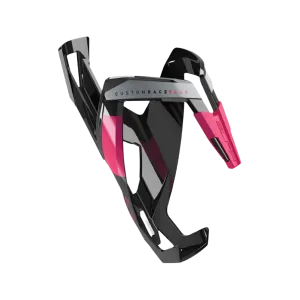 Elite Bottle Cage Custom Race Plus - Gloss Black/Pink