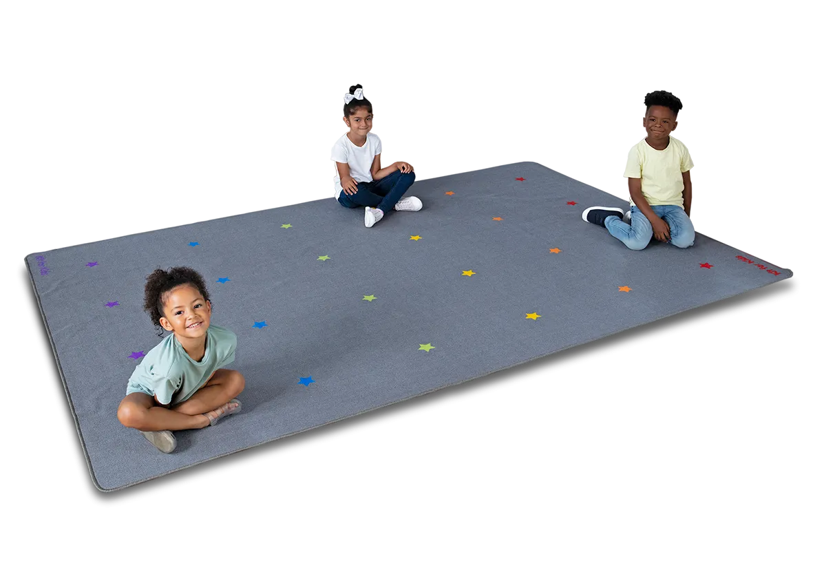Essentials Rainbow Stars Indoor/Outdoor Carpet