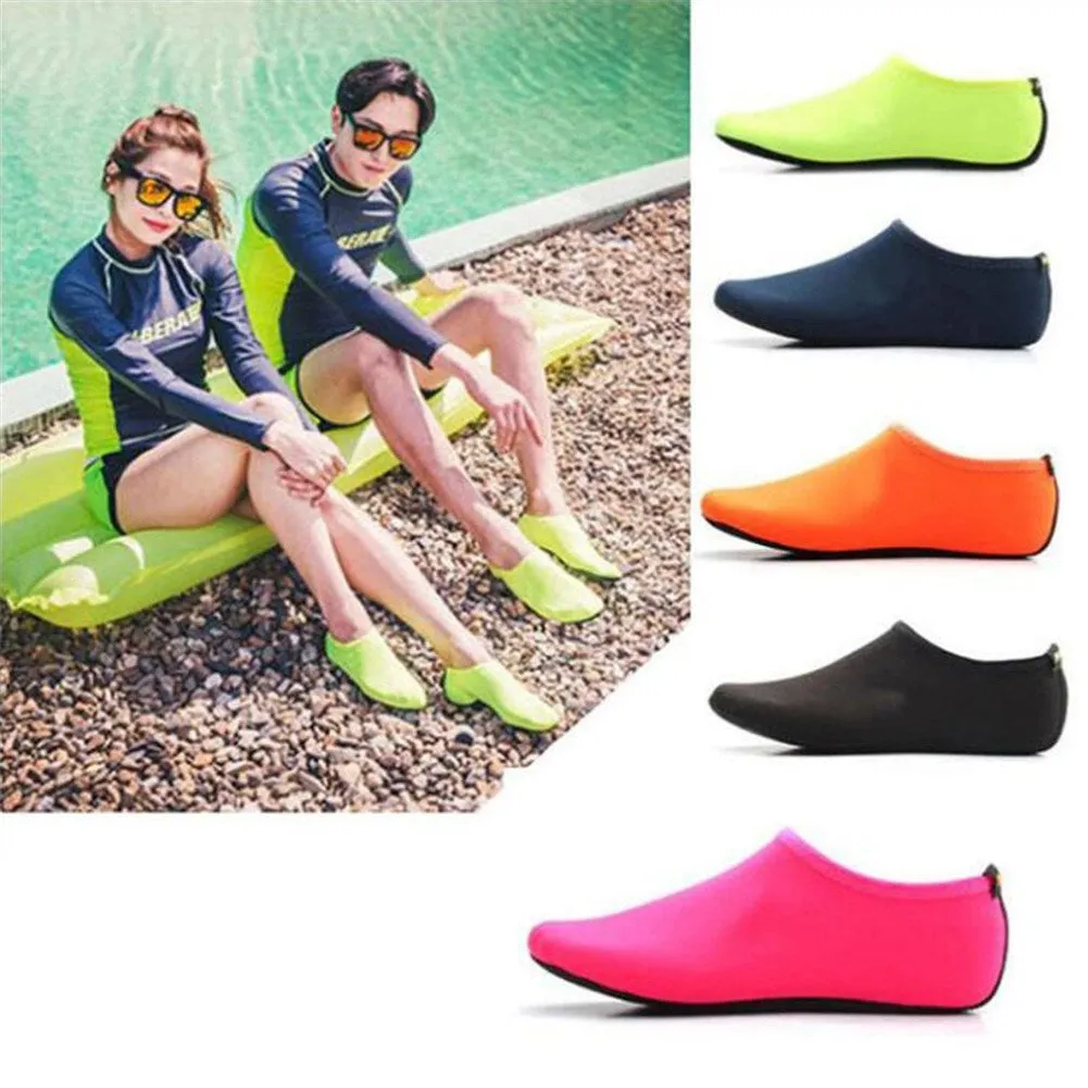 Fashion Barefoot Water Skin Shoes Anti-skid Socks Beach for Swim Surf Yoga Exercise Pink_XS 34-35