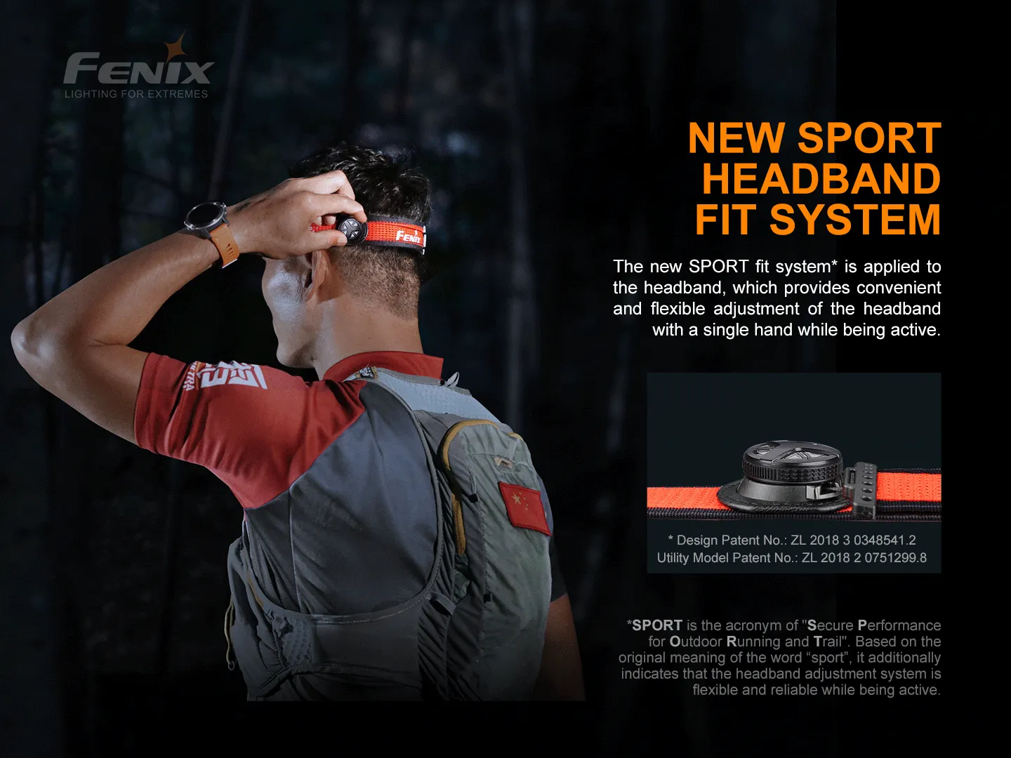 FENIX HL18R-T Lightweight Headlamp w/ Carry Case - 500 lumens