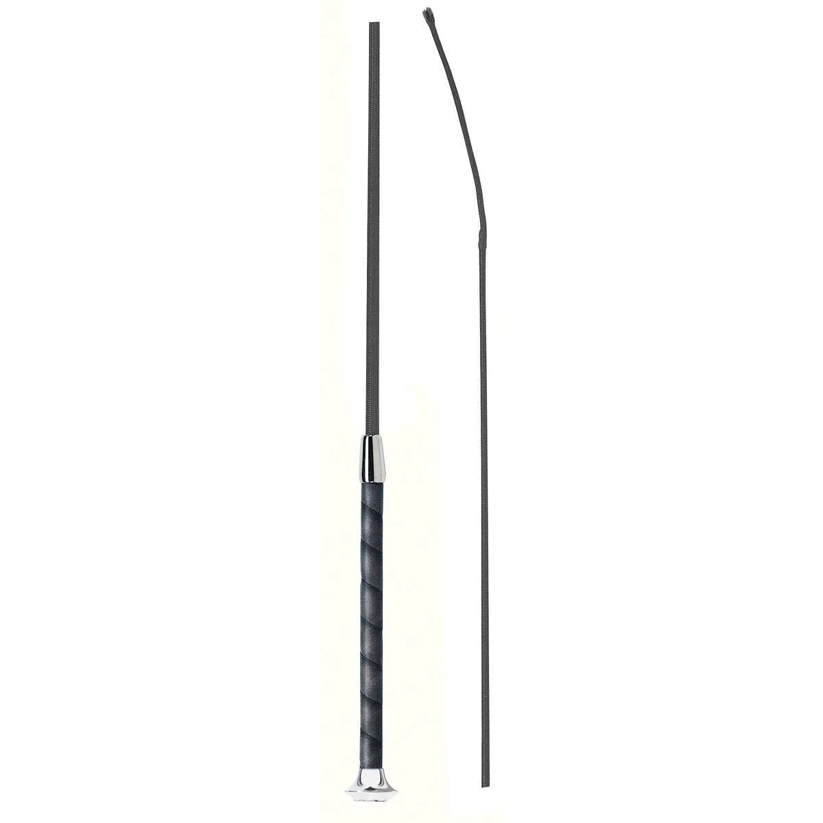Fleck Leather Grip Dressage Whip