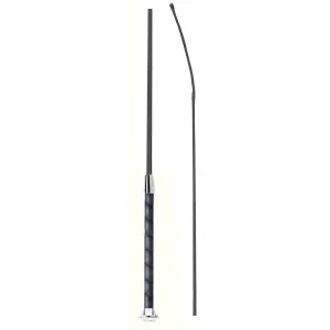 Fleck Leather Grip Dressage Whip