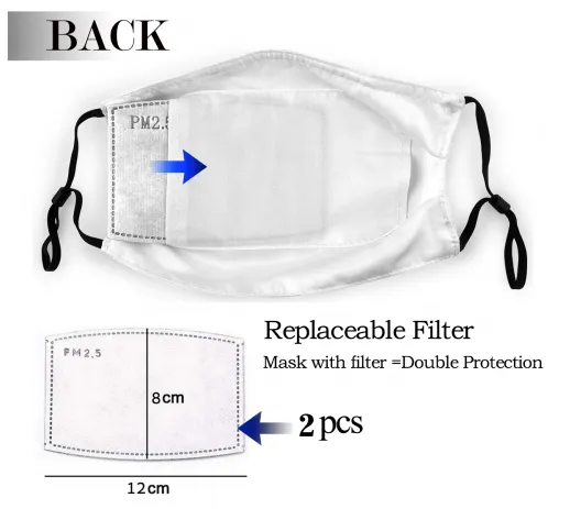 Football Face Mask Bengals 3 Packs Washable Reusable Total With 6 Filters Breathable Sports Women Men Face Cover