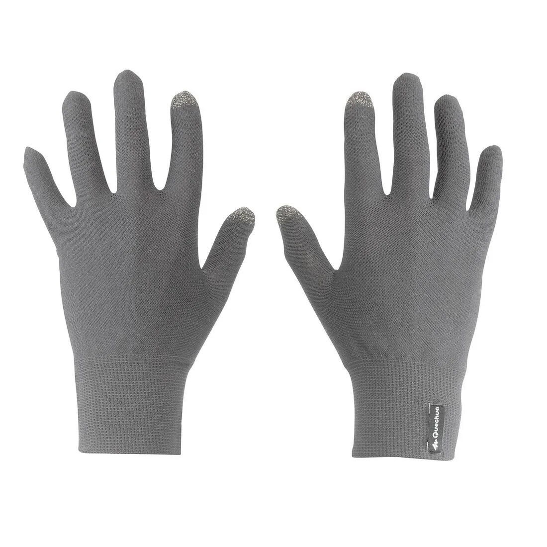 Forclaz Touch Adult Tactile Hiking Liner Gloves - Blue