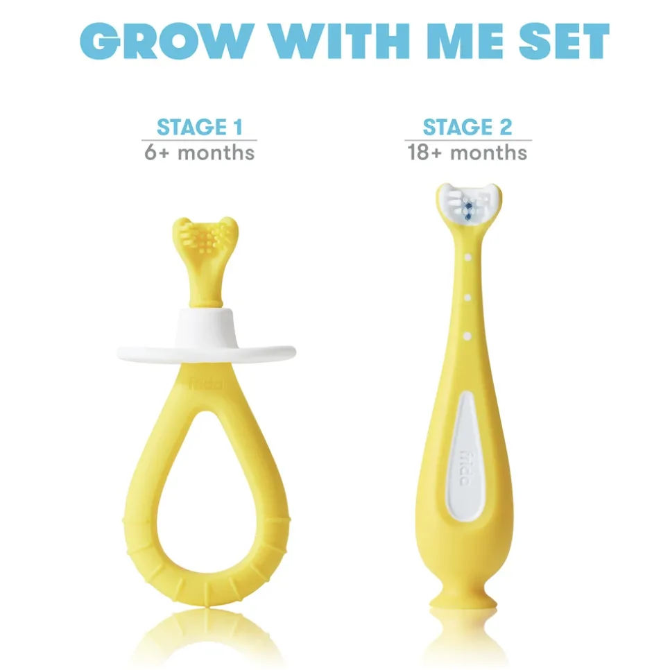 FridaBaby Grow-With-Me Training Toothbrush Set