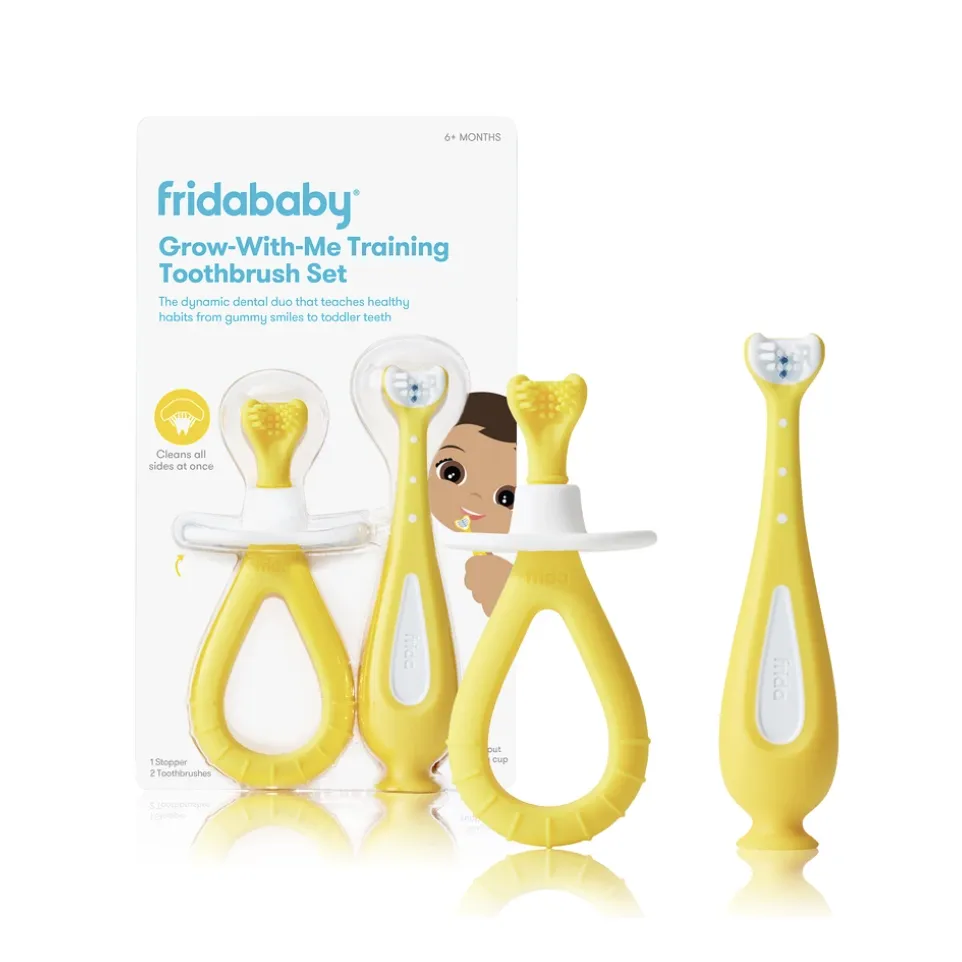 FridaBaby Grow-With-Me Training Toothbrush Set