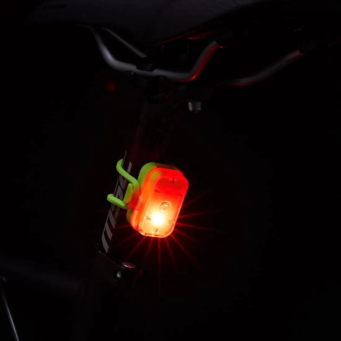 Front/Rear LED Bike Light Set ST 500 USB 5 to 15 lumens - Black