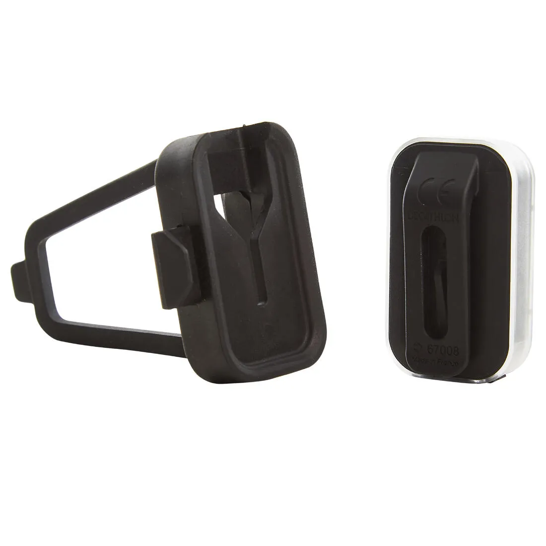 Front/Rear LED Bike Light Set ST 500 USB 5 to 15 lumens - Black