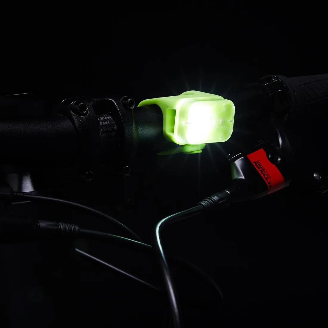 Front/Rear LED Bike Light Set ST 500 USB 5 to 15 lumens - Black