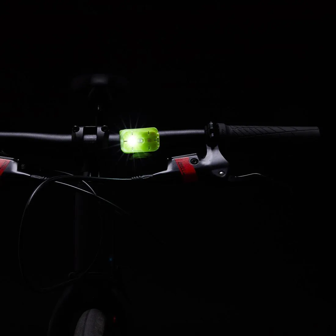 Front/Rear LED Bike Light Set ST 500 USB 5 to 15 lumens - Black