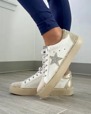 Gaby Low Top Star Sneakers - Gold