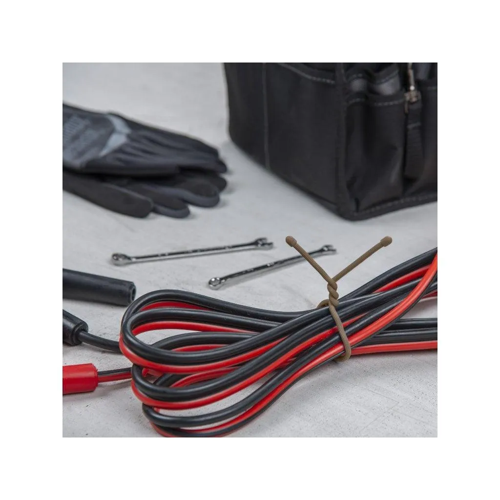 GEAR TIE REUSABLE RUBBER TWIST TIE(TM) (2pcs), Coyote - length 12"