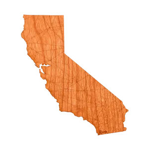 Geo California Wood Sticker