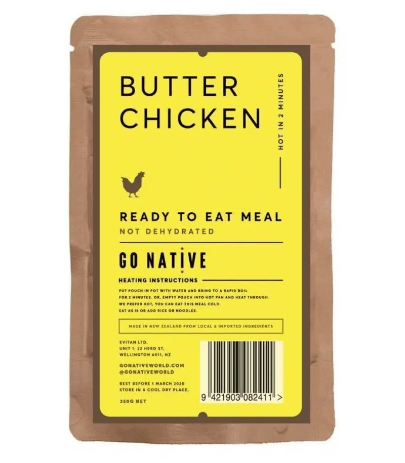 Go Native MRE Butter Chicken Curry