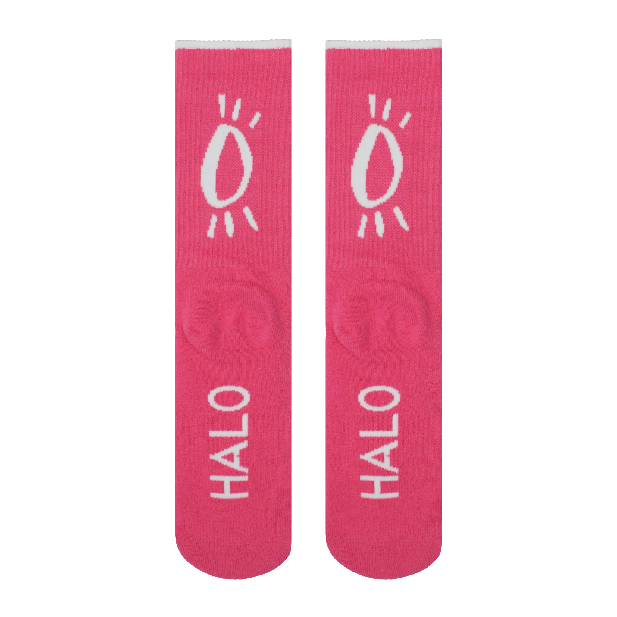 Halo Pink Sun Training Crew Socks