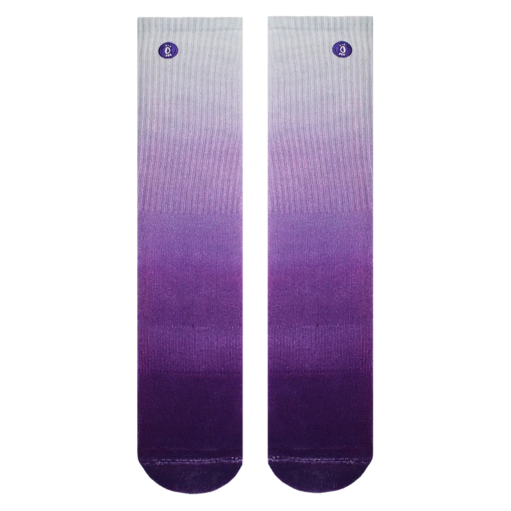 Halo Purple Fade Training Crew Socks