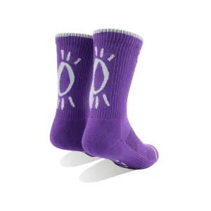 Halo Purple Sun Training Crew Socks