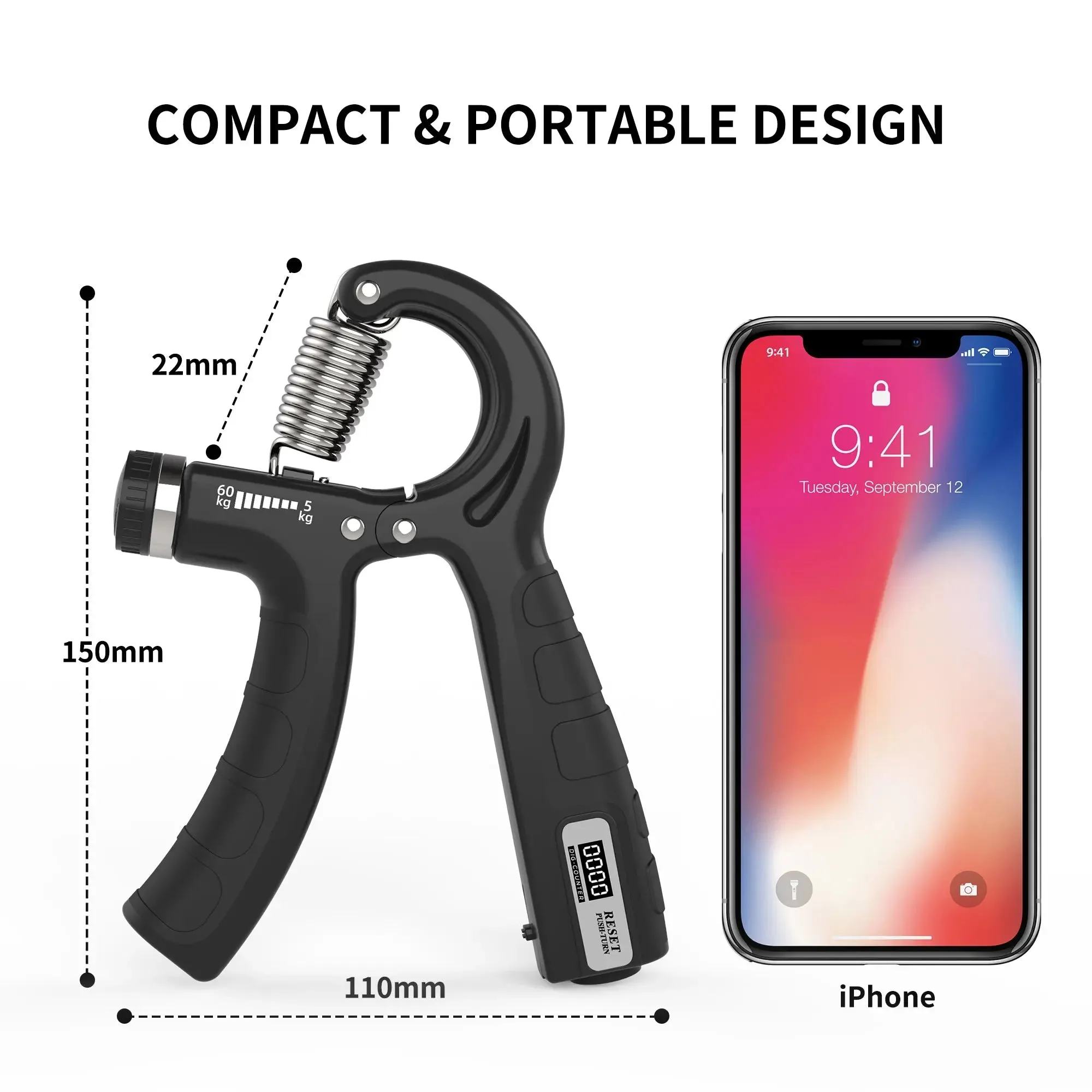 Hand Gripper, Grip Strengthener with Digital Counter
