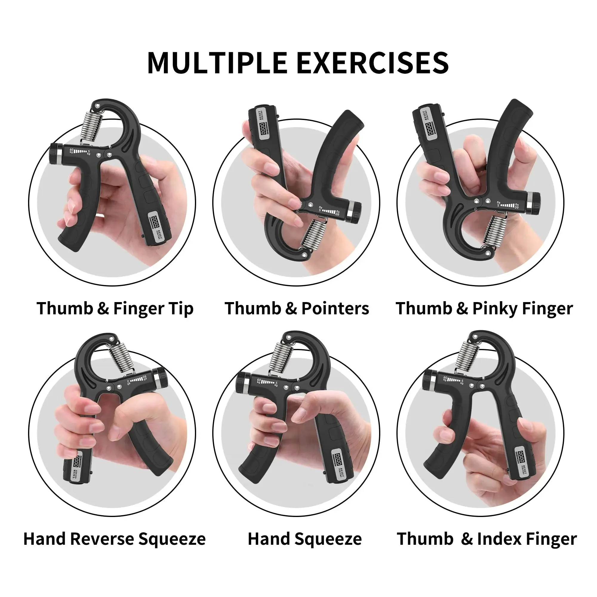 Hand Gripper, Grip Strengthener with Digital Counter