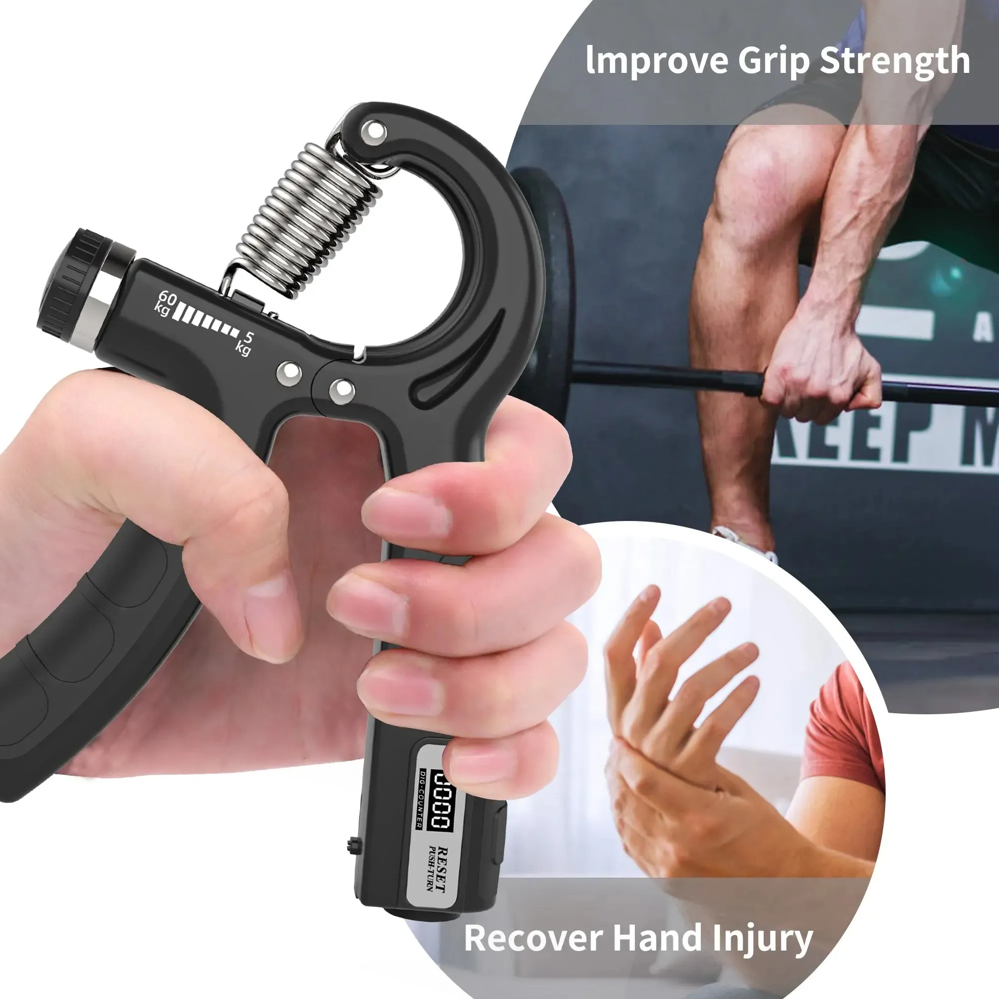 Hand Gripper, Grip Strengthener with Digital Counter