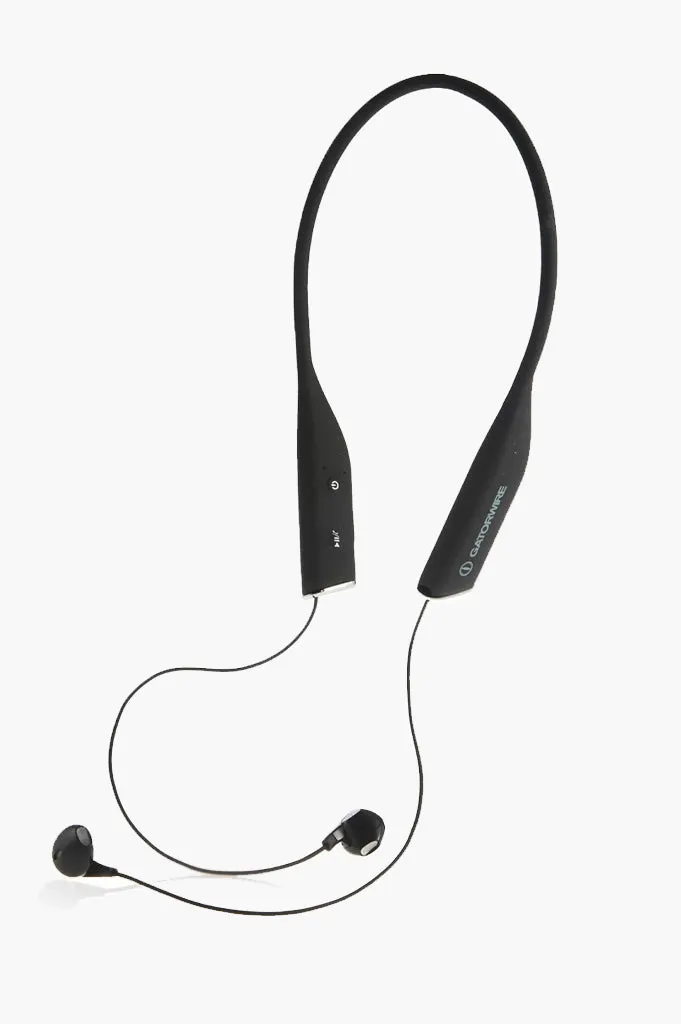 HEADPHONE BUNDLE — Gatorwire Amphipods Wireless Bluetooth Waterproof/Sweatproof IPX7 NFC Headset with FREE 2300mAh Chargercard Powerbank with Micro USB Adapter